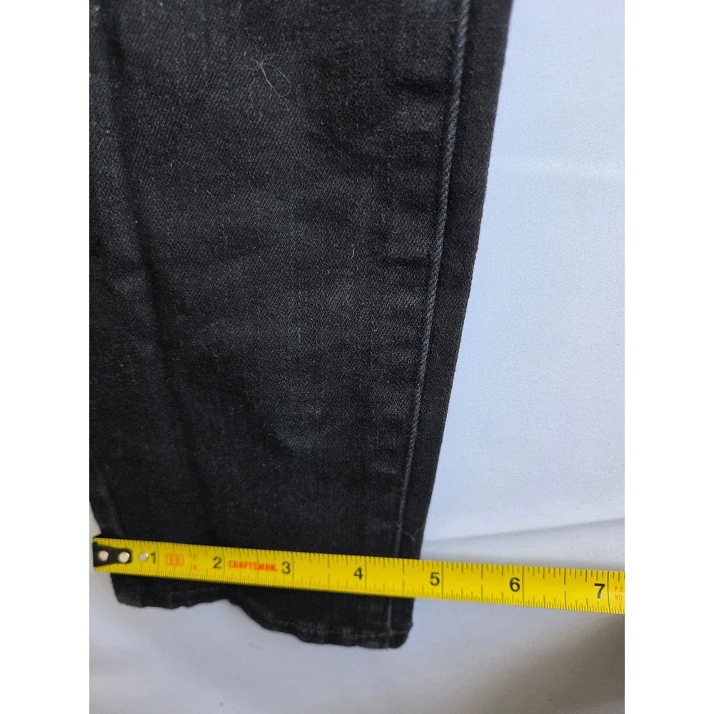Aeropostale High Rise Jegging Jeans Womens  Long Black Dark Slim High Skinny